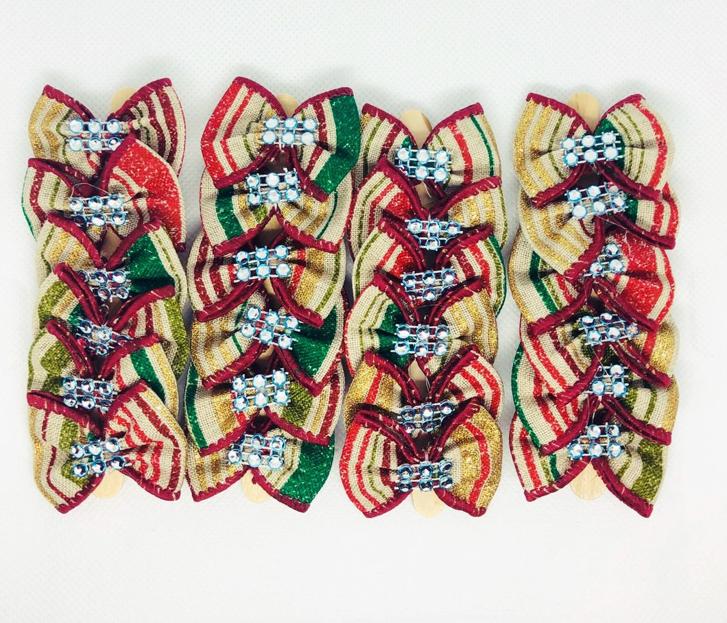 Christmas Dog Bows