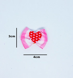 Valentine Dog Bows