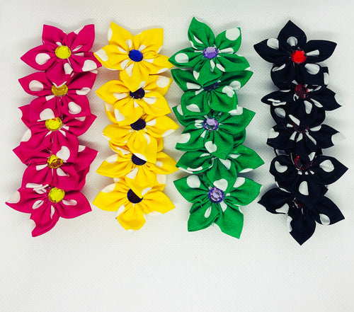 Flower Dog Bows